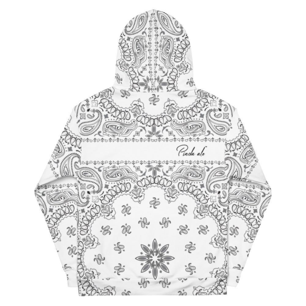 White Bandana Unisex Hoodie