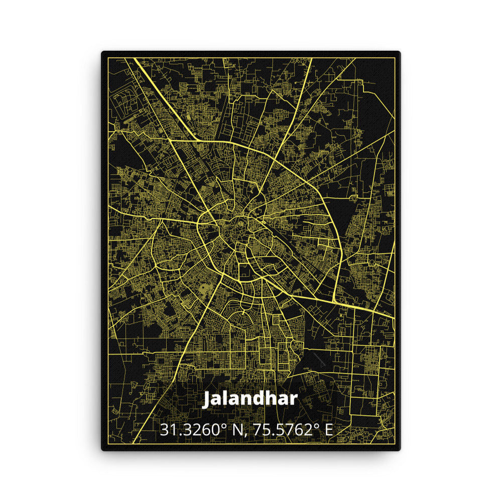 Jalandhar Map Canvas