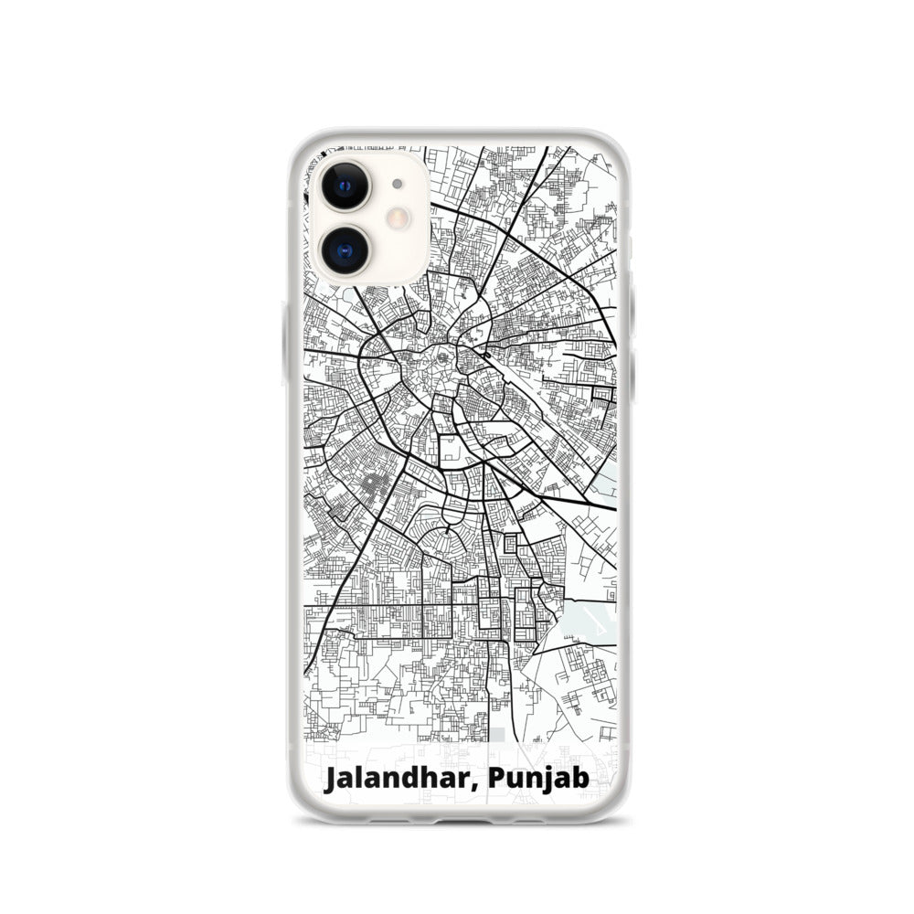 Jalandhar Map iPhone Case