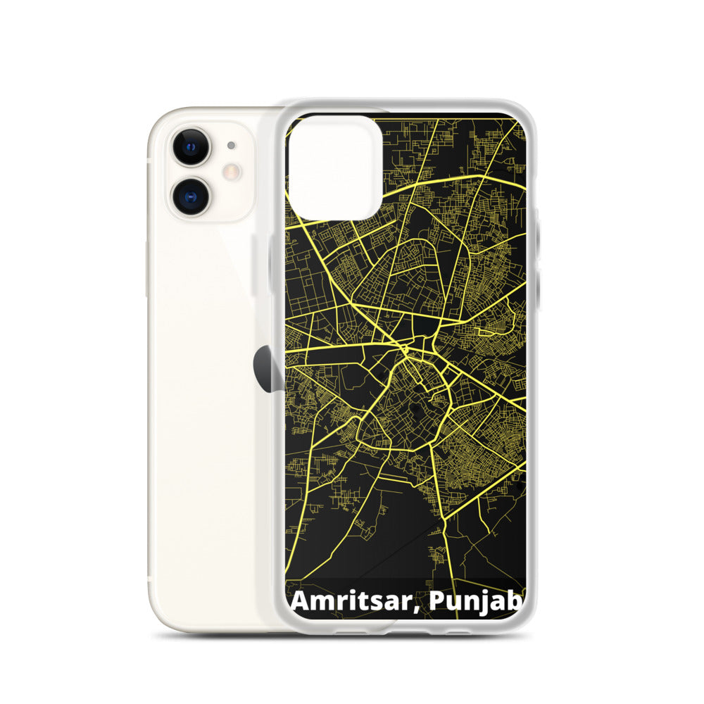Amritsar Map iPhone Case