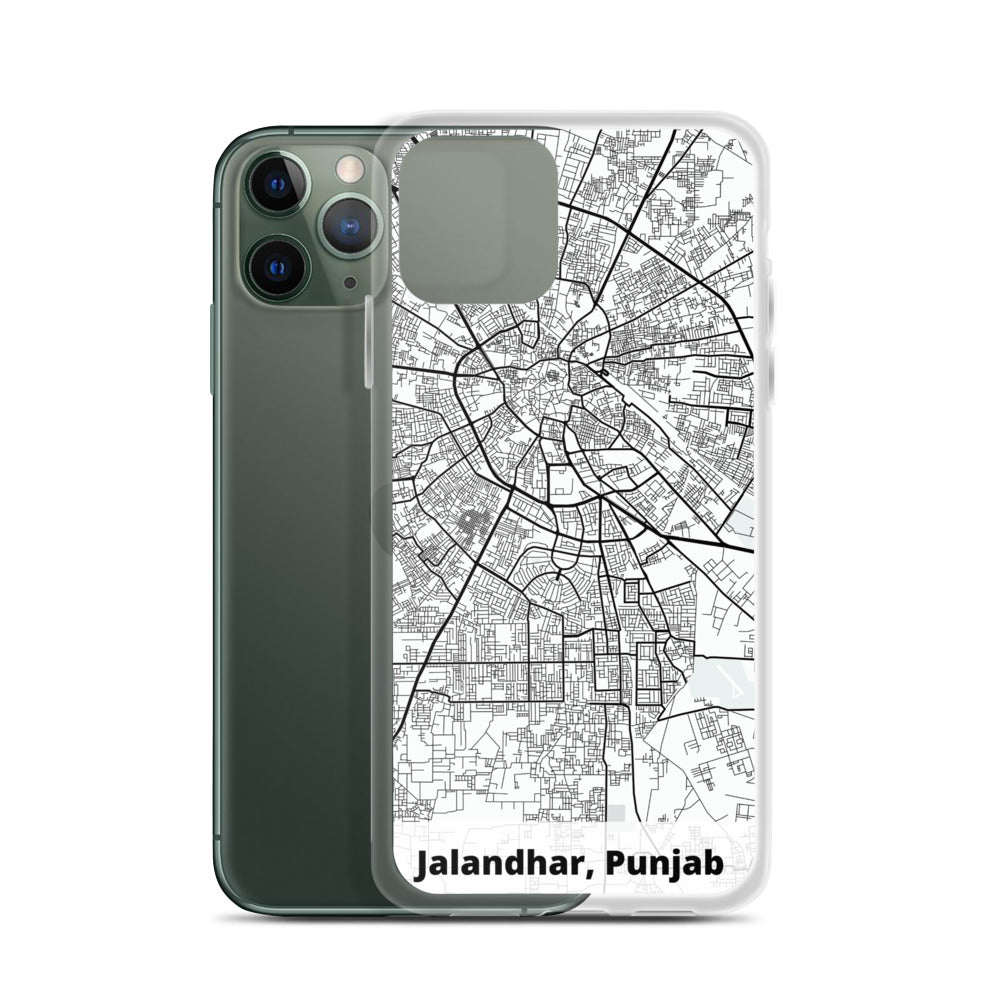 Jalandhar Map iPhone Case