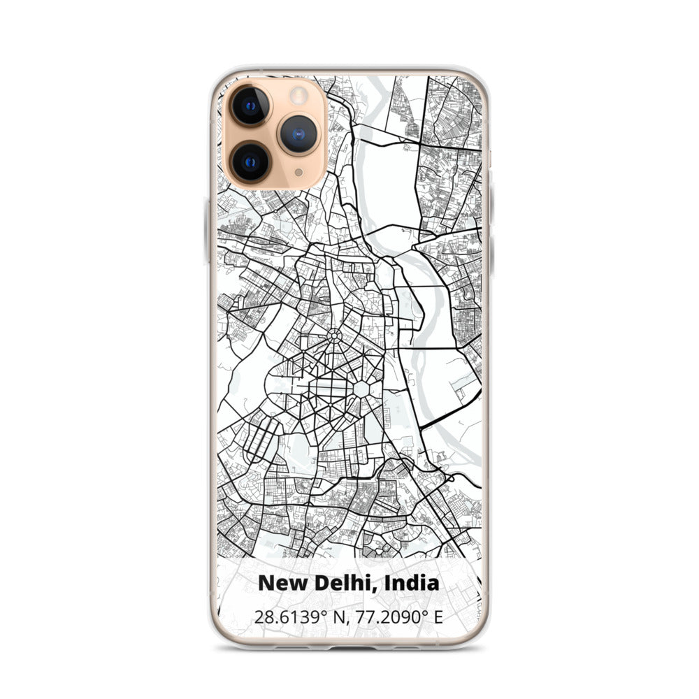 Delhi Map iPhone Case