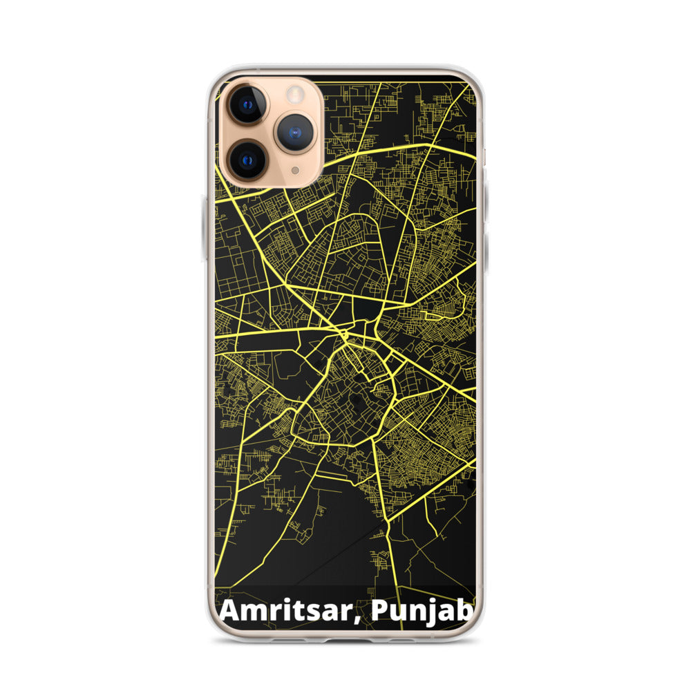 Amritsar Map iPhone Case