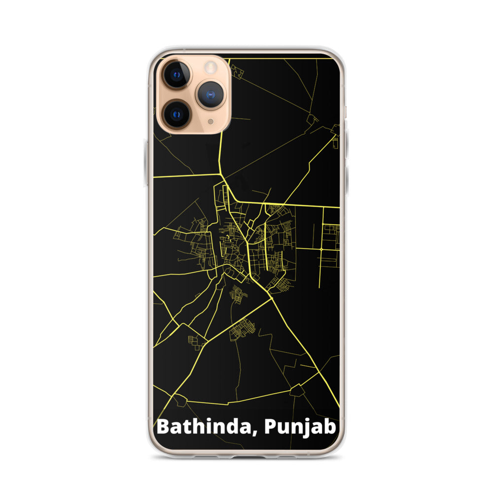 Bathinda Map iPhone Case