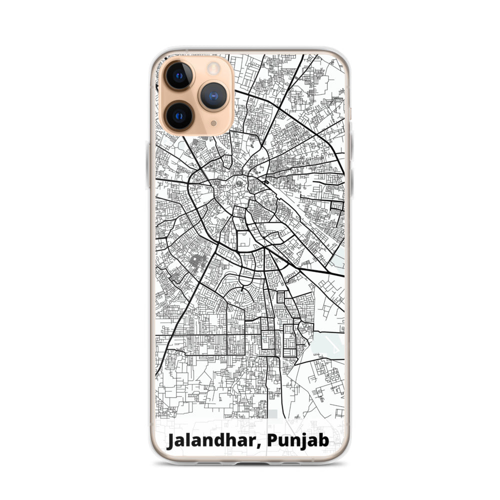 Jalandhar Map iPhone Case