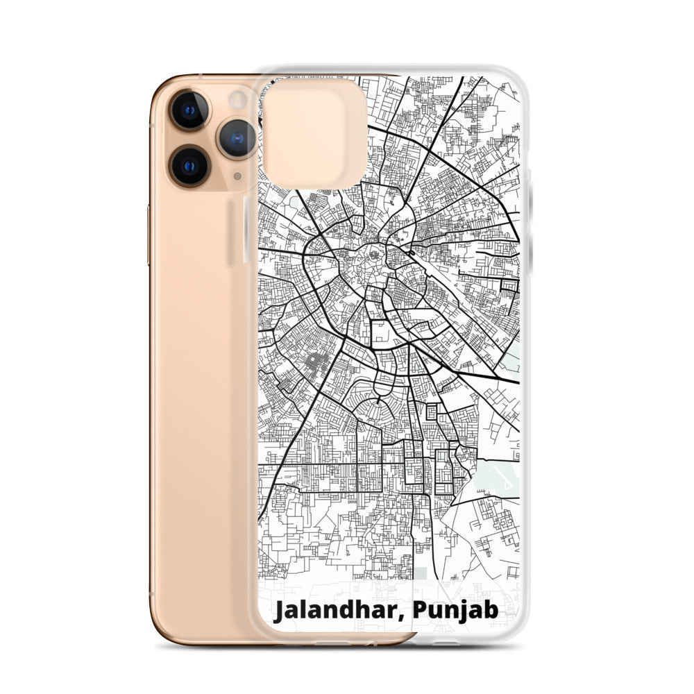 Jalandhar Map iPhone Case