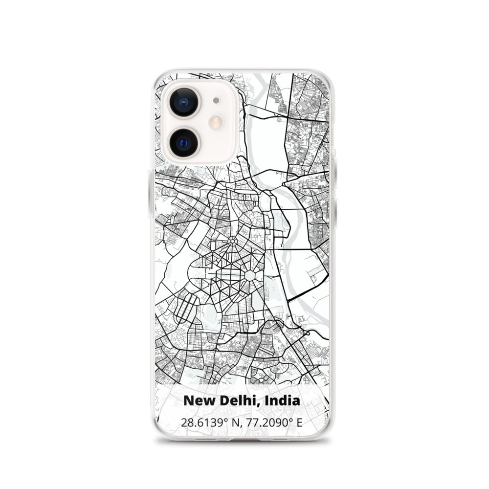 Delhi Map iPhone Case