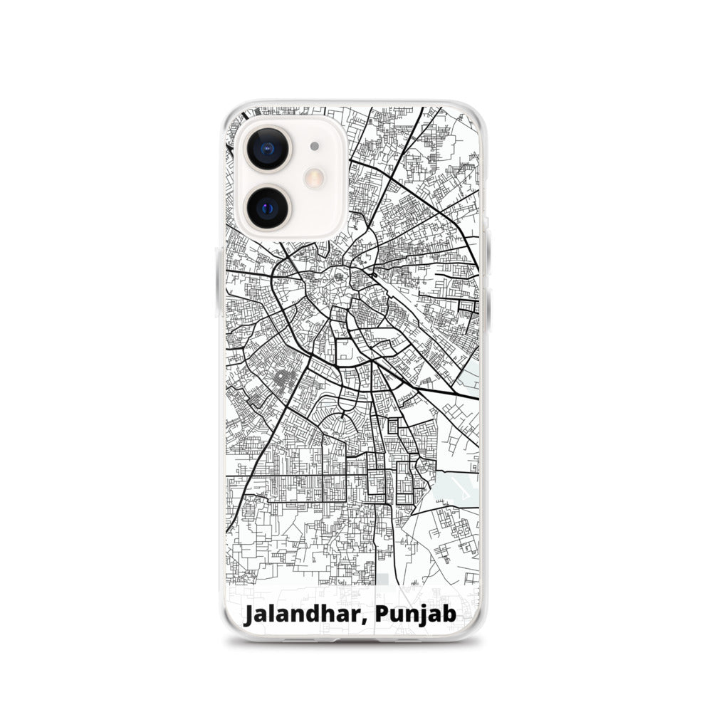 Jalandhar Map iPhone Case