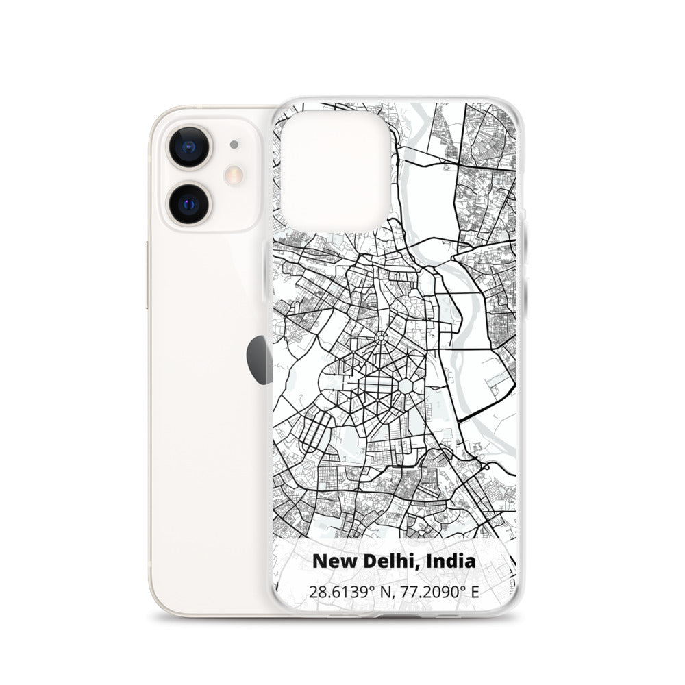 Delhi Map iPhone Case