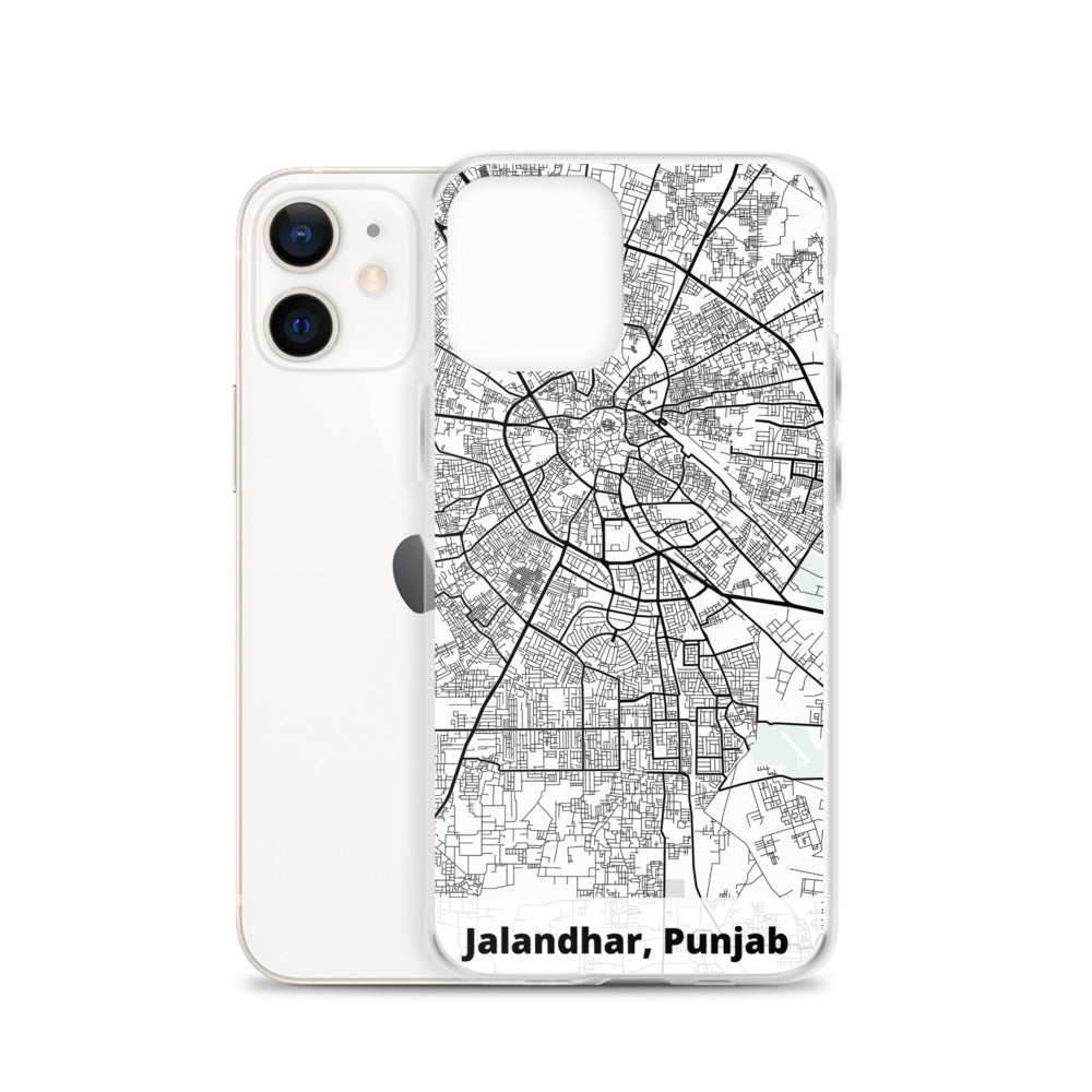 Jalandhar Map iPhone Case