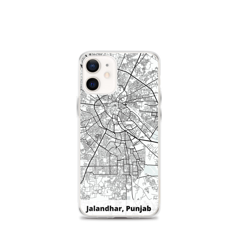 Jalandhar Map iPhone Case