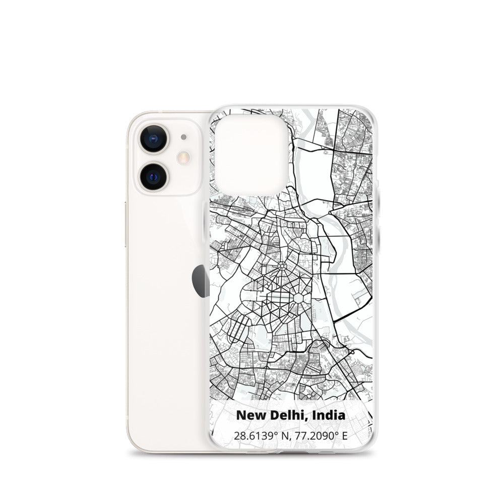 Delhi Map iPhone Case