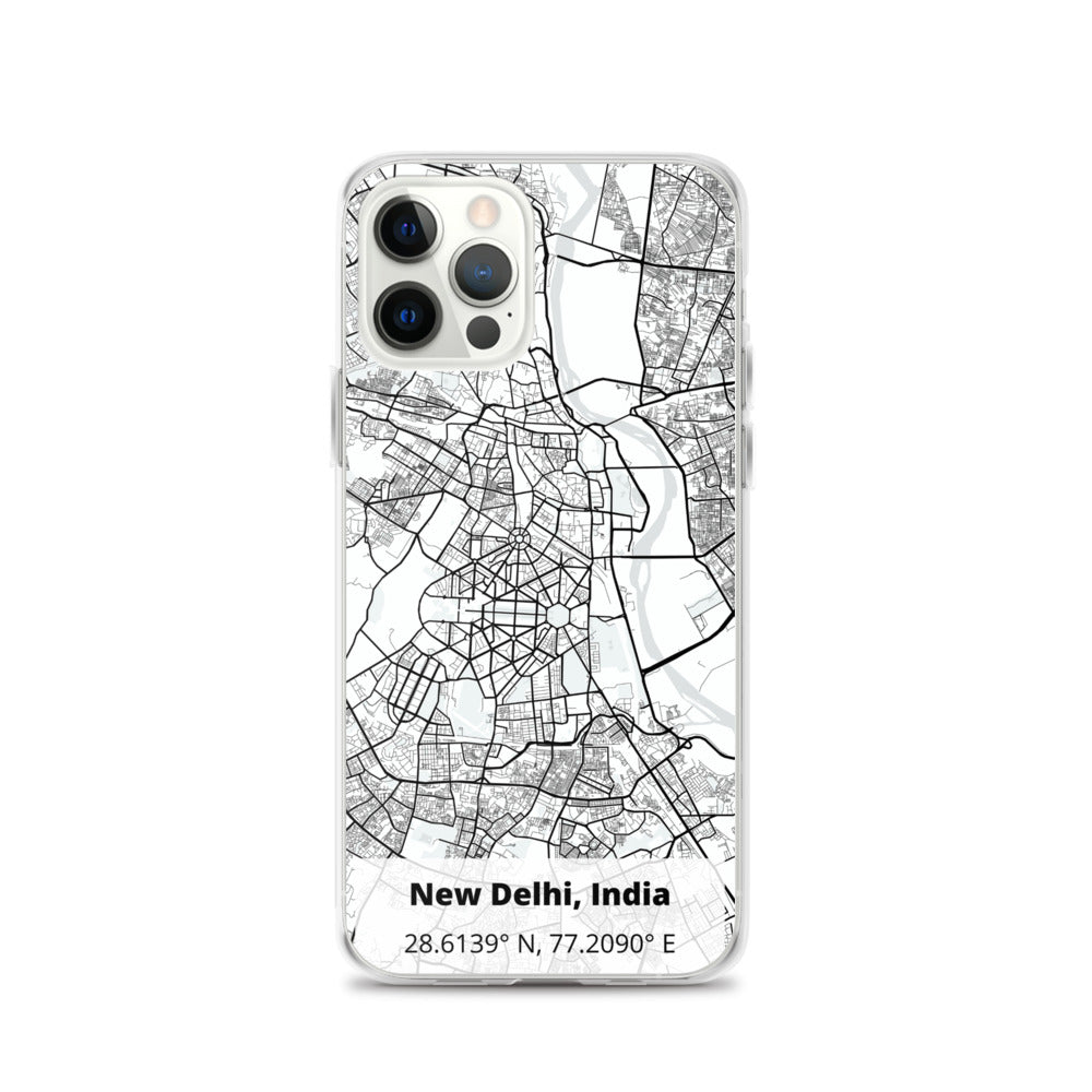 Delhi Map iPhone Case