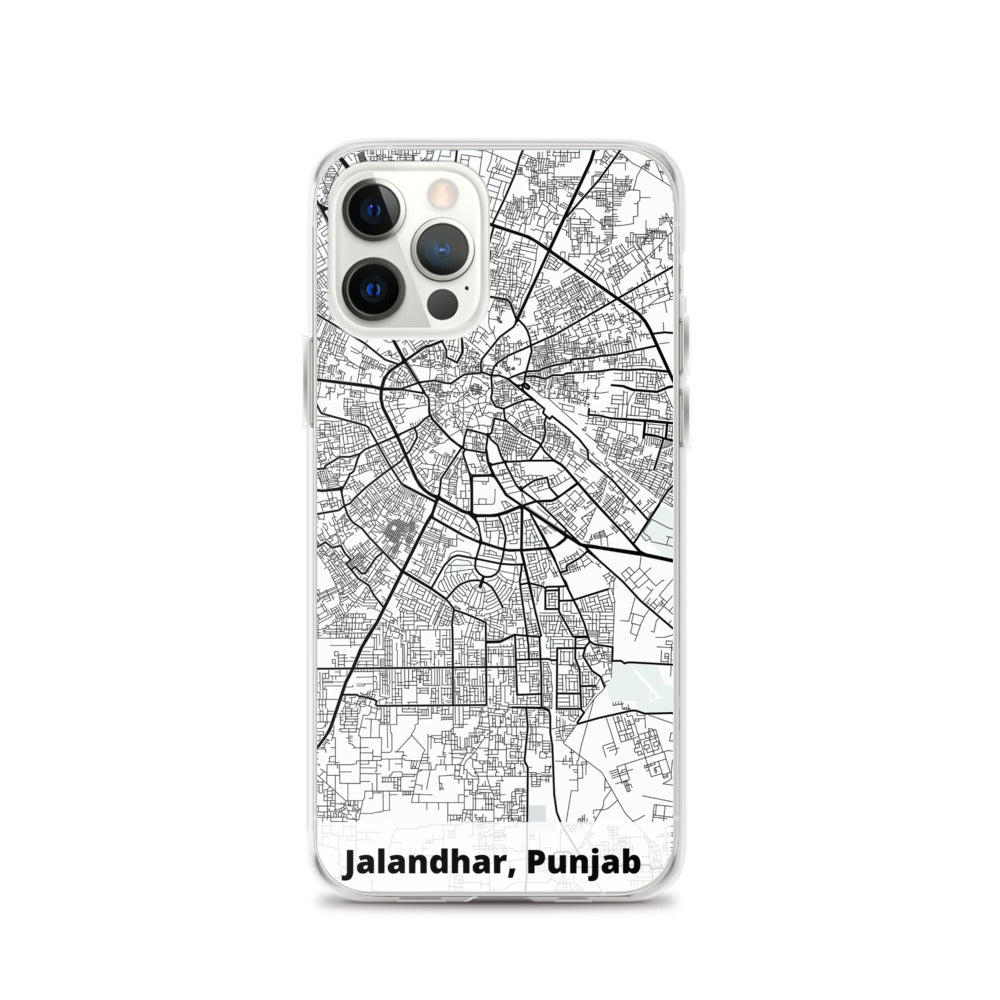 Jalandhar Map iPhone Case