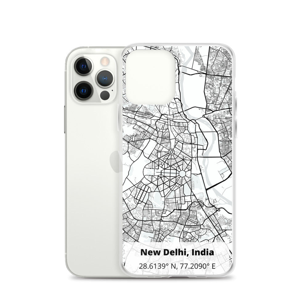 Delhi Map iPhone Case
