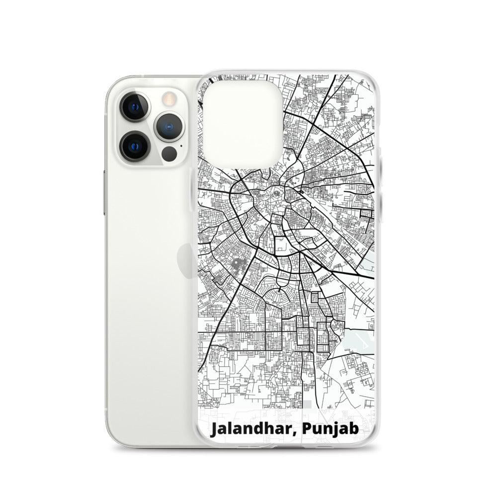 Jalandhar Map iPhone Case