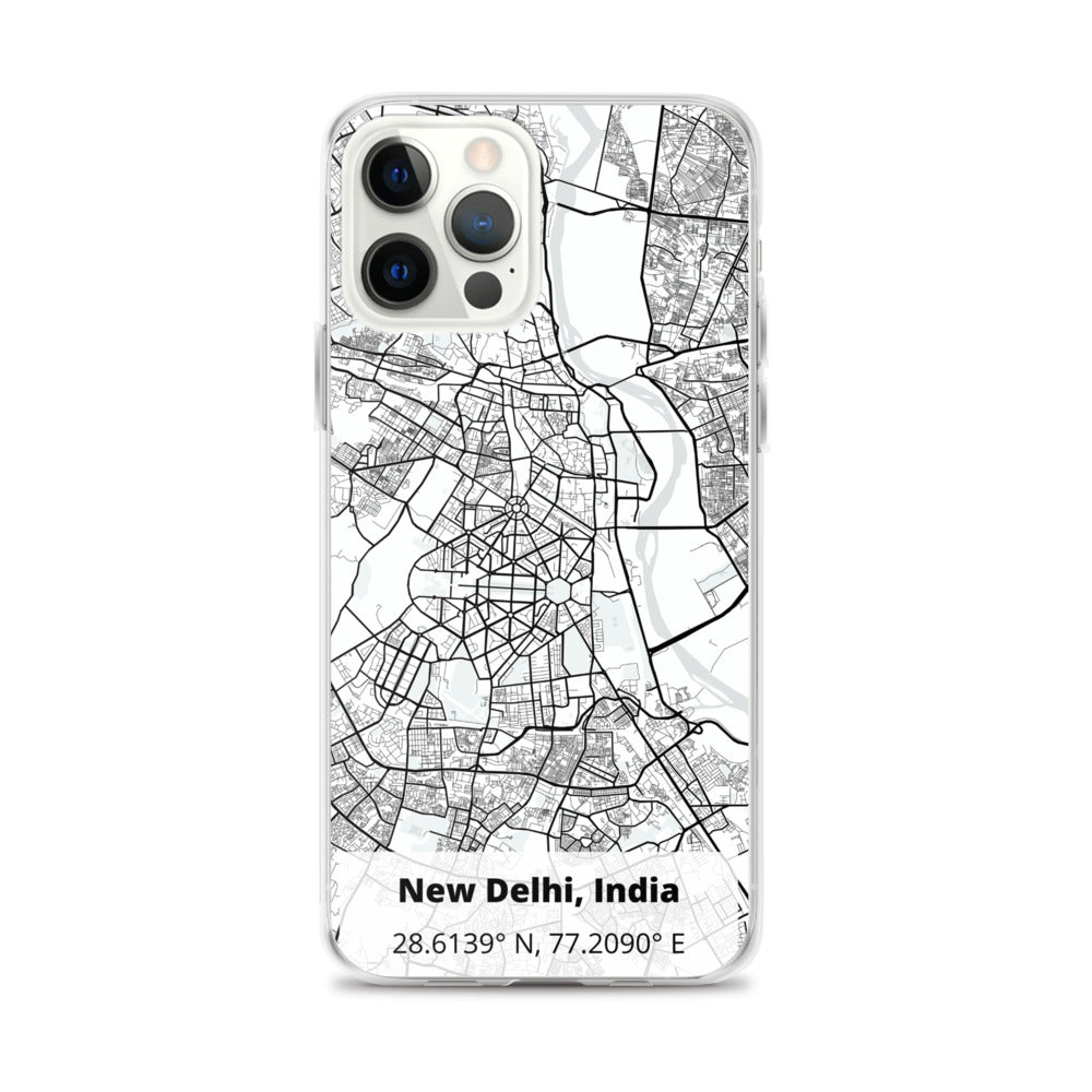 Delhi Map iPhone Case