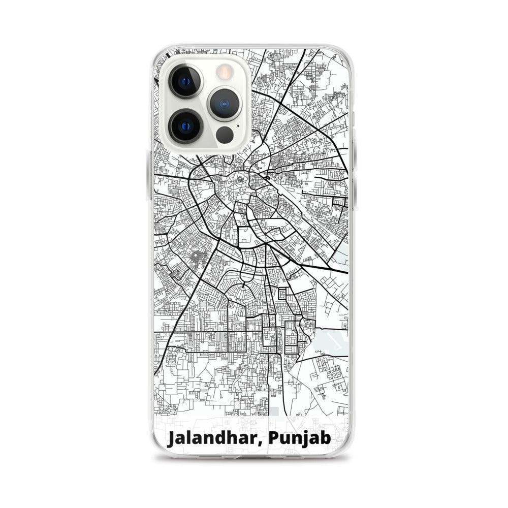 Jalandhar Map iPhone Case