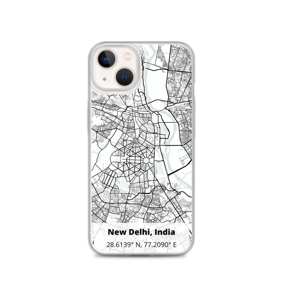 Delhi Map iPhone Case