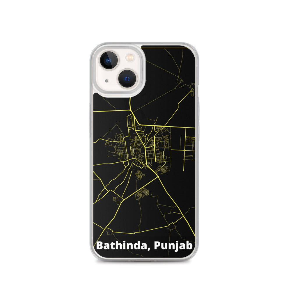 Bathinda Map iPhone Case
