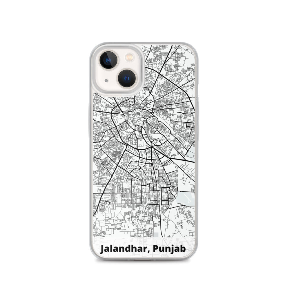 Jalandhar Map iPhone Case