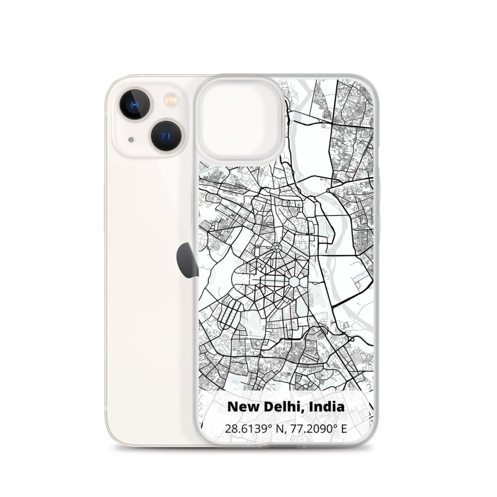 Delhi Map iPhone Case