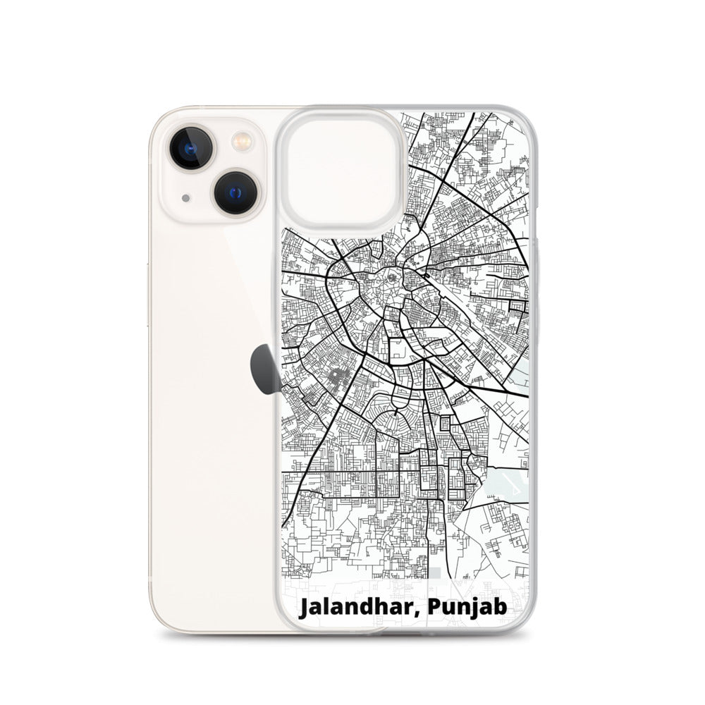 Jalandhar Map iPhone Case
