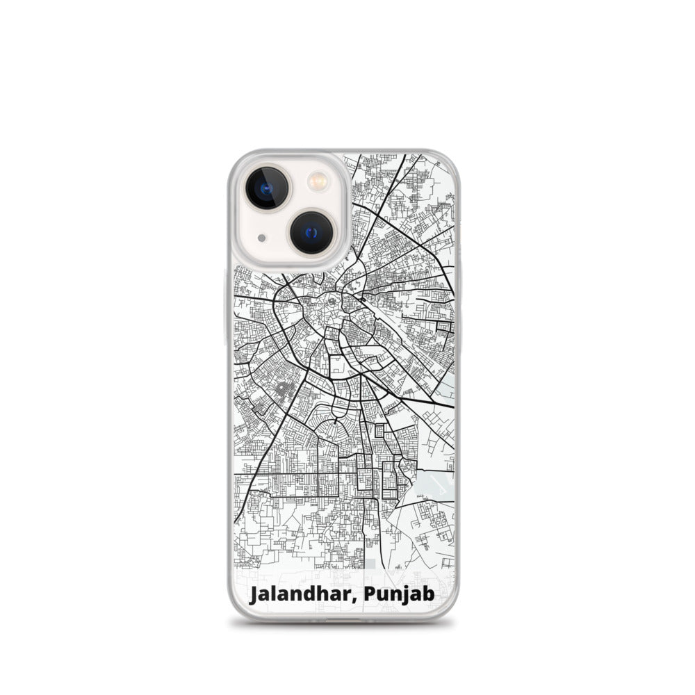 Jalandhar Map iPhone Case