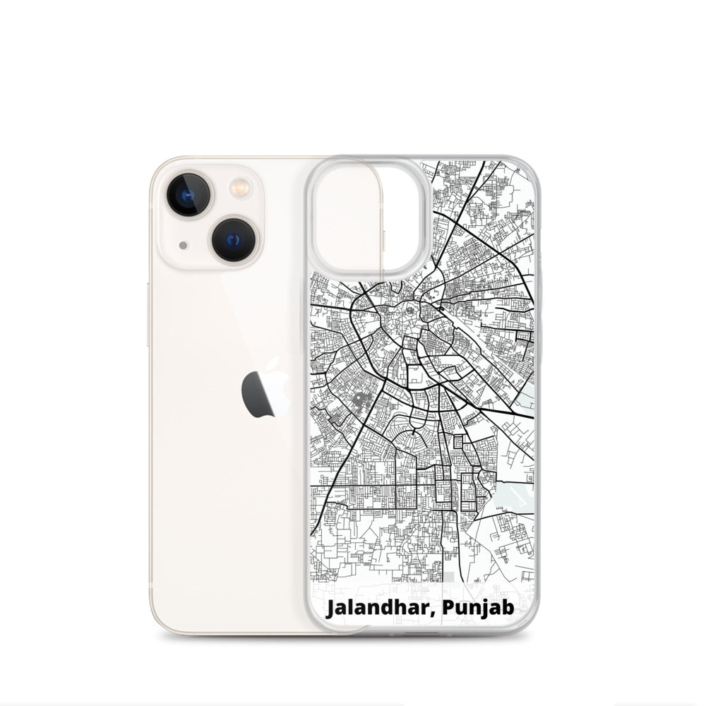 Jalandhar Map iPhone Case