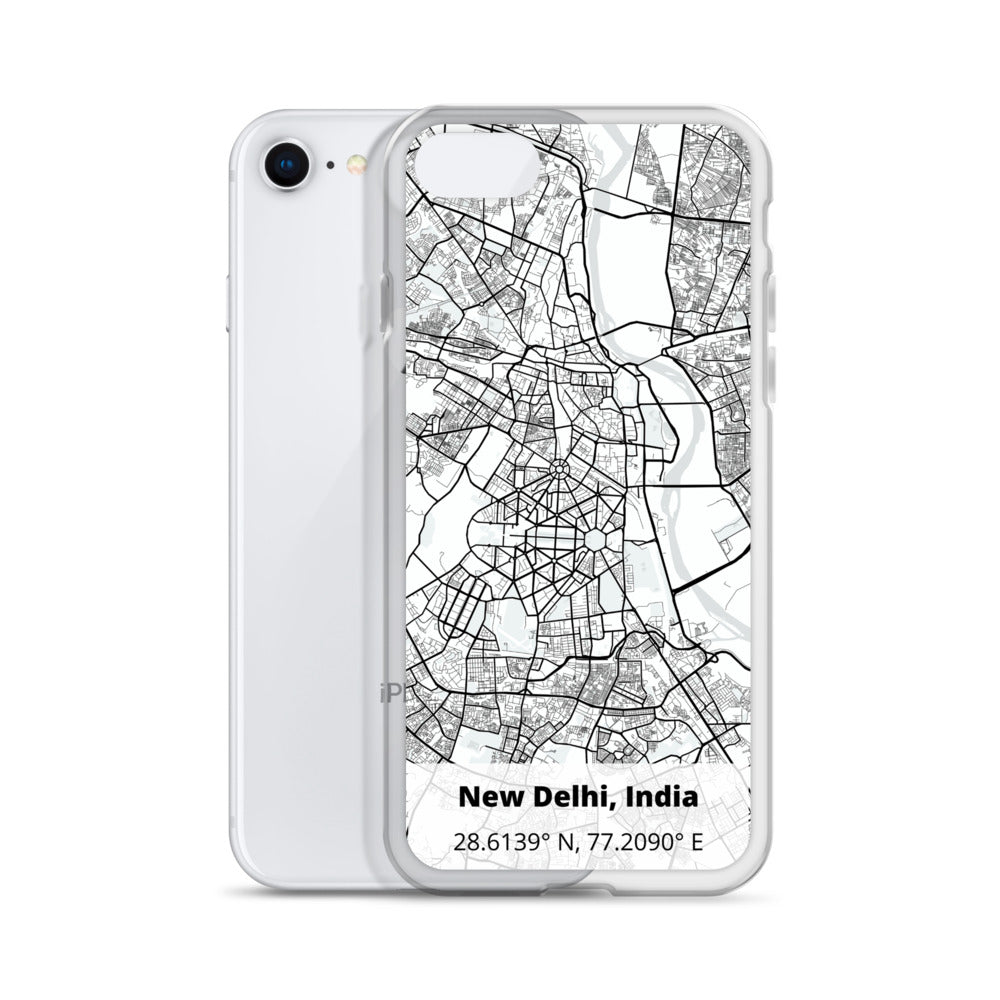 Delhi Map iPhone Case