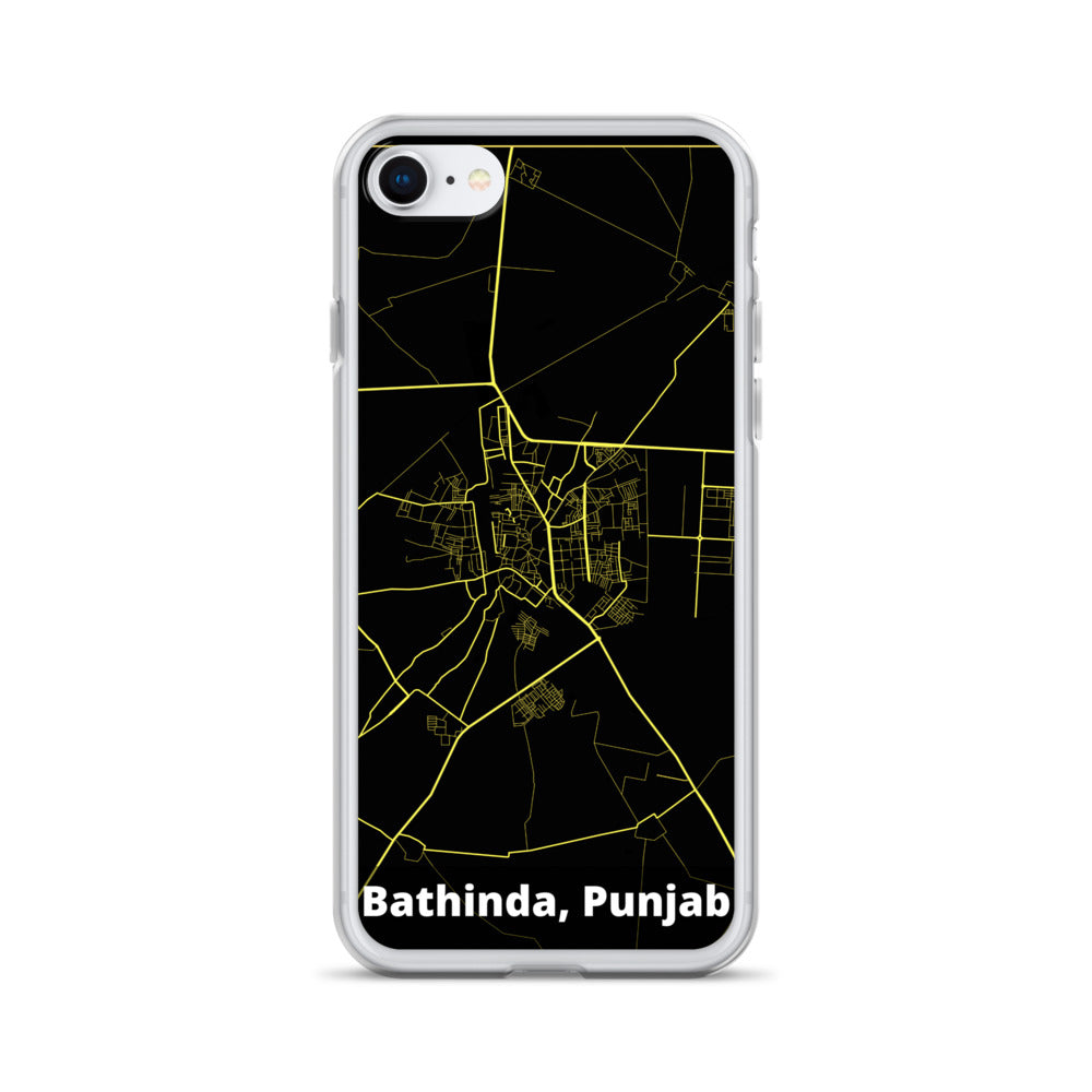 Bathinda Map iPhone Case
