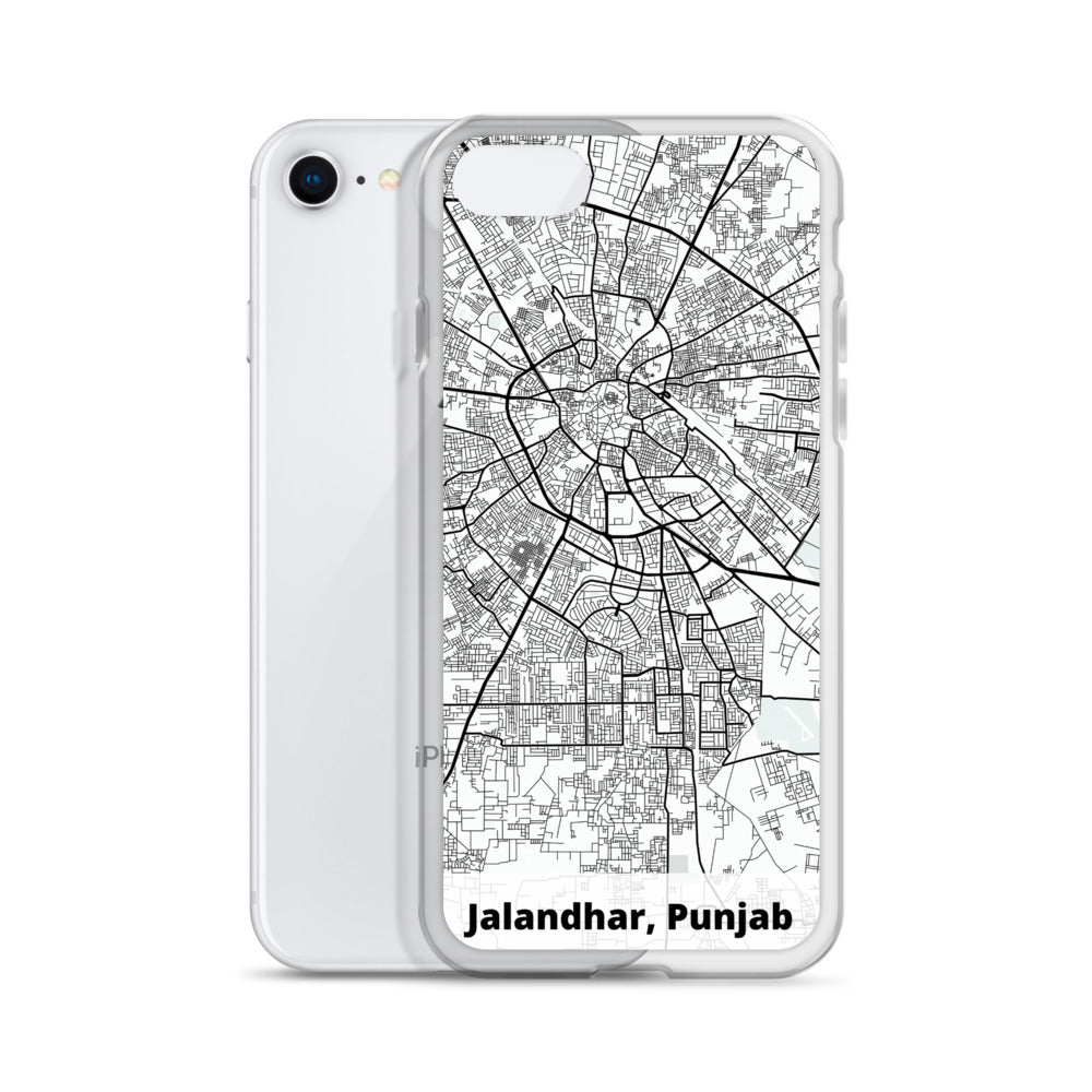 Jalandhar Map iPhone Case