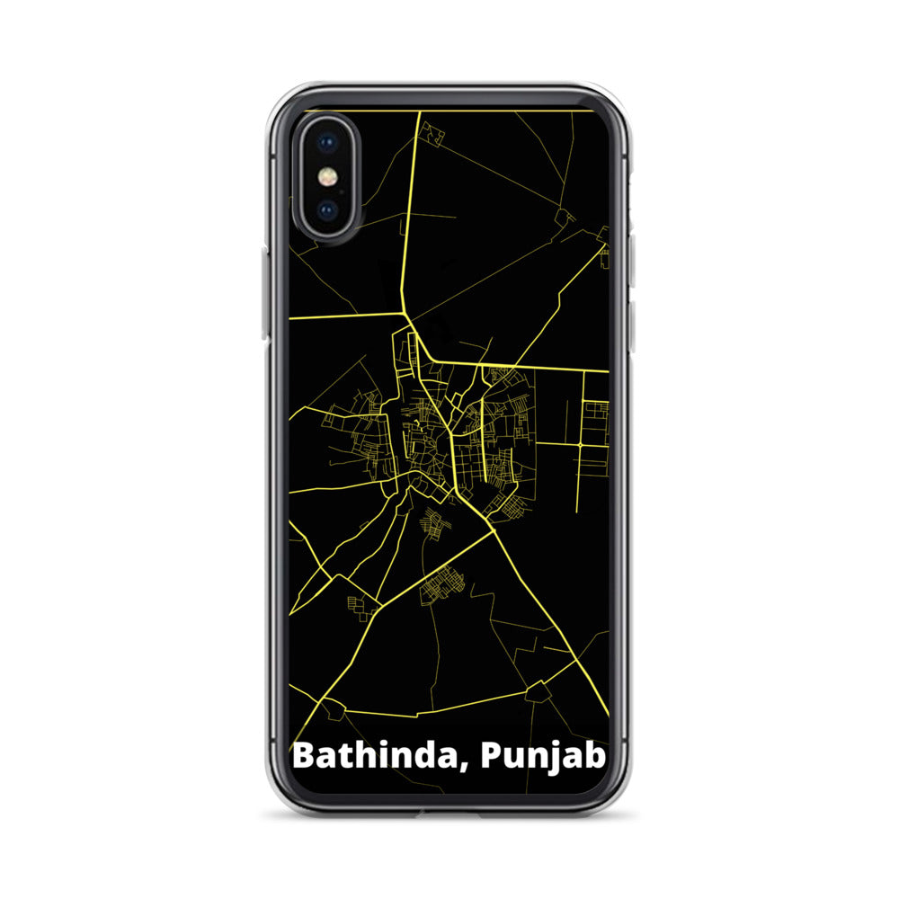 Bathinda Map iPhone Case