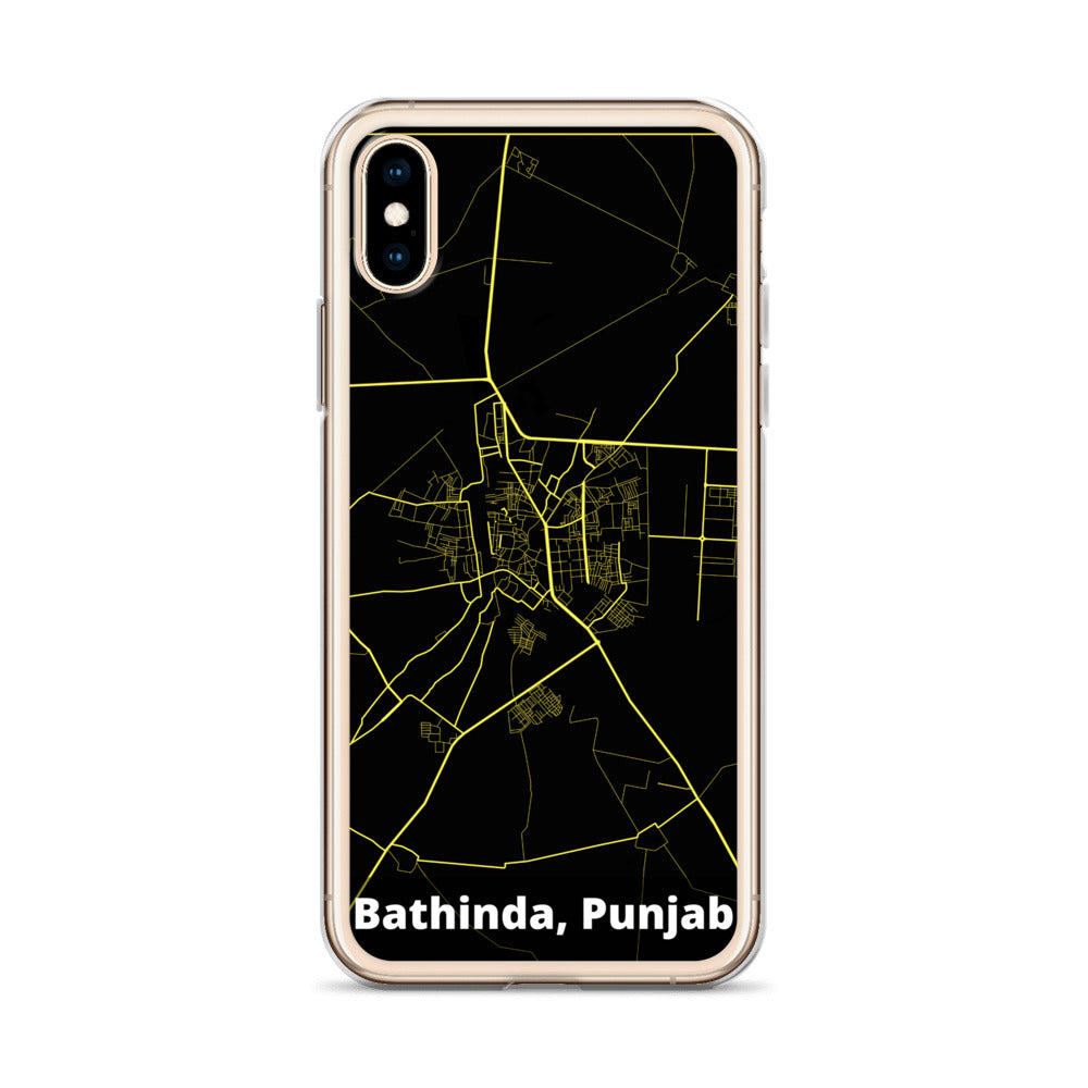 Bathinda Map iPhone Case