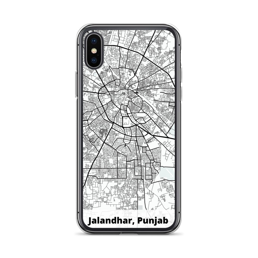 Jalandhar Map iPhone Case