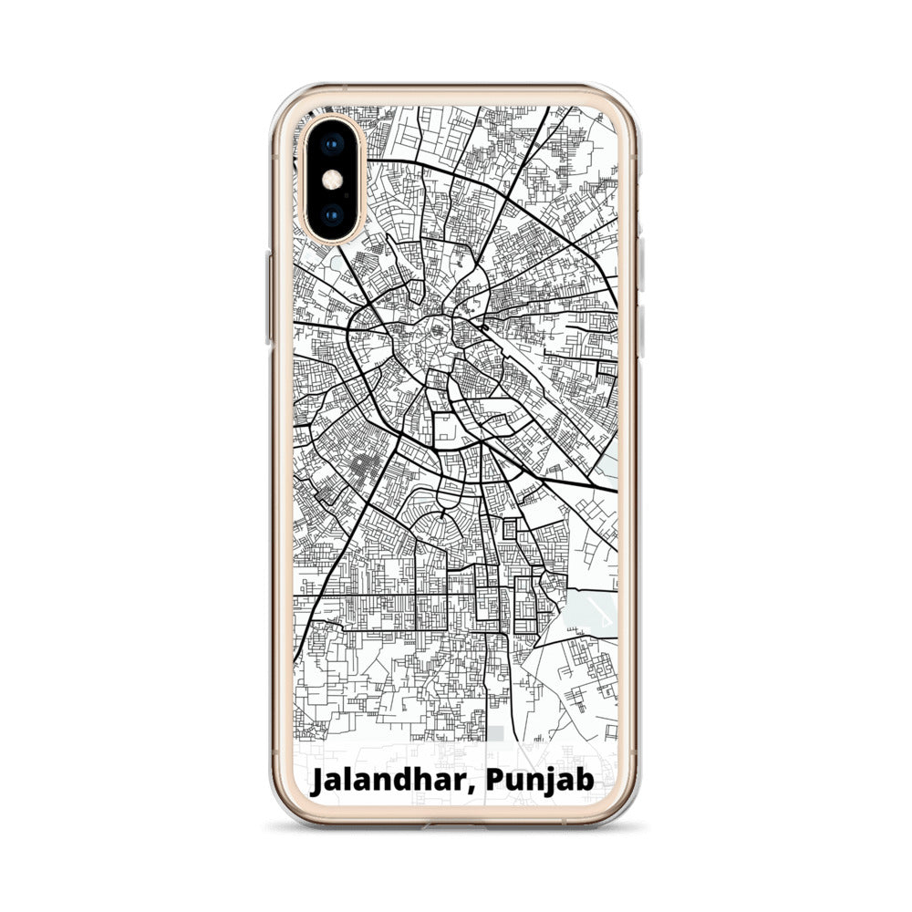 Jalandhar Map iPhone Case