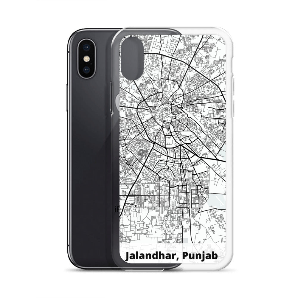 Jalandhar Map iPhone Case