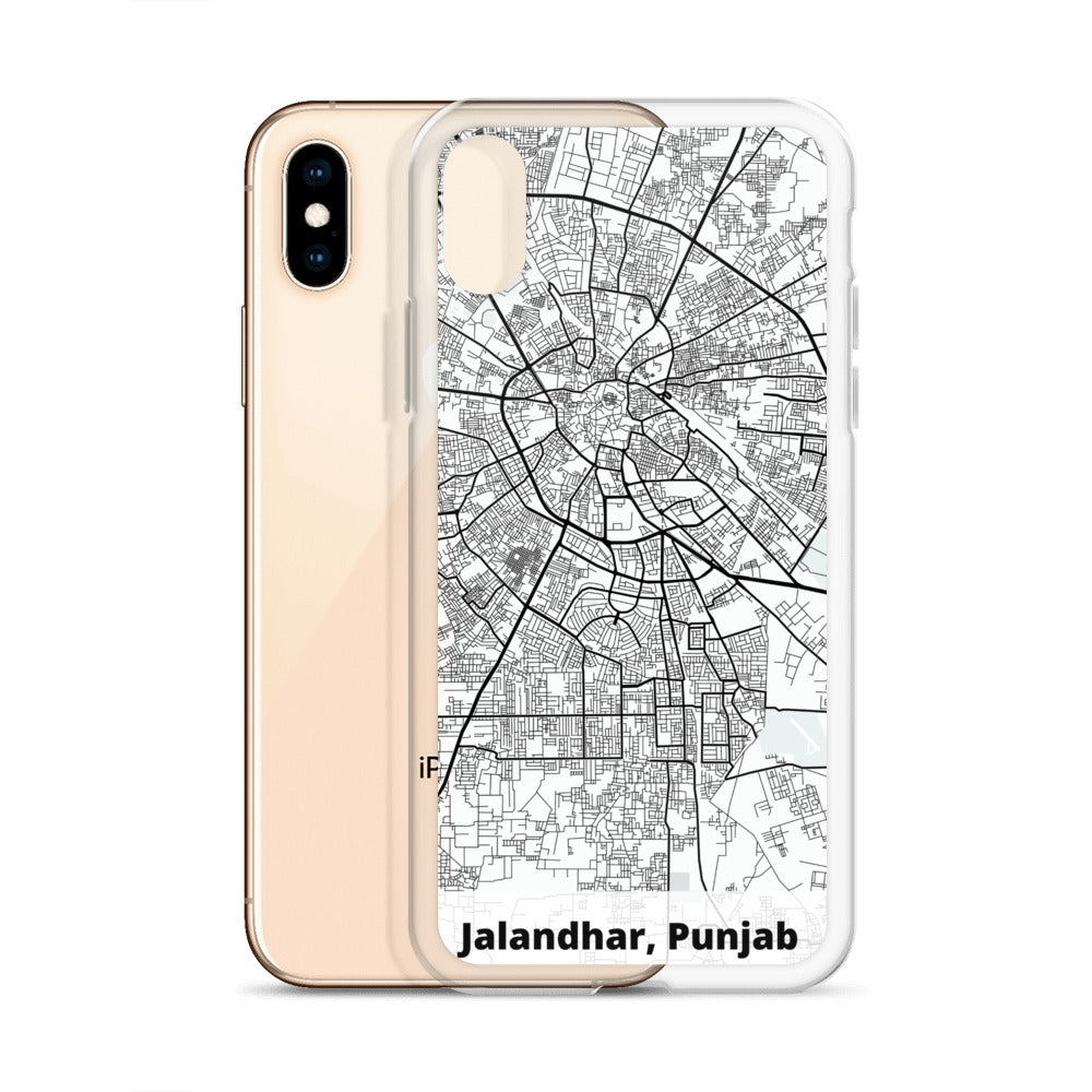 Jalandhar Map iPhone Case