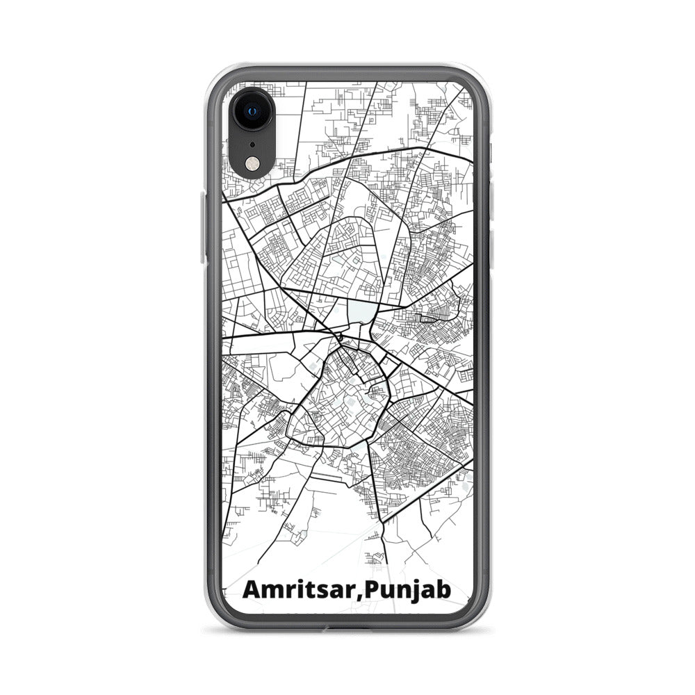 Amritsar Map iPhone Case