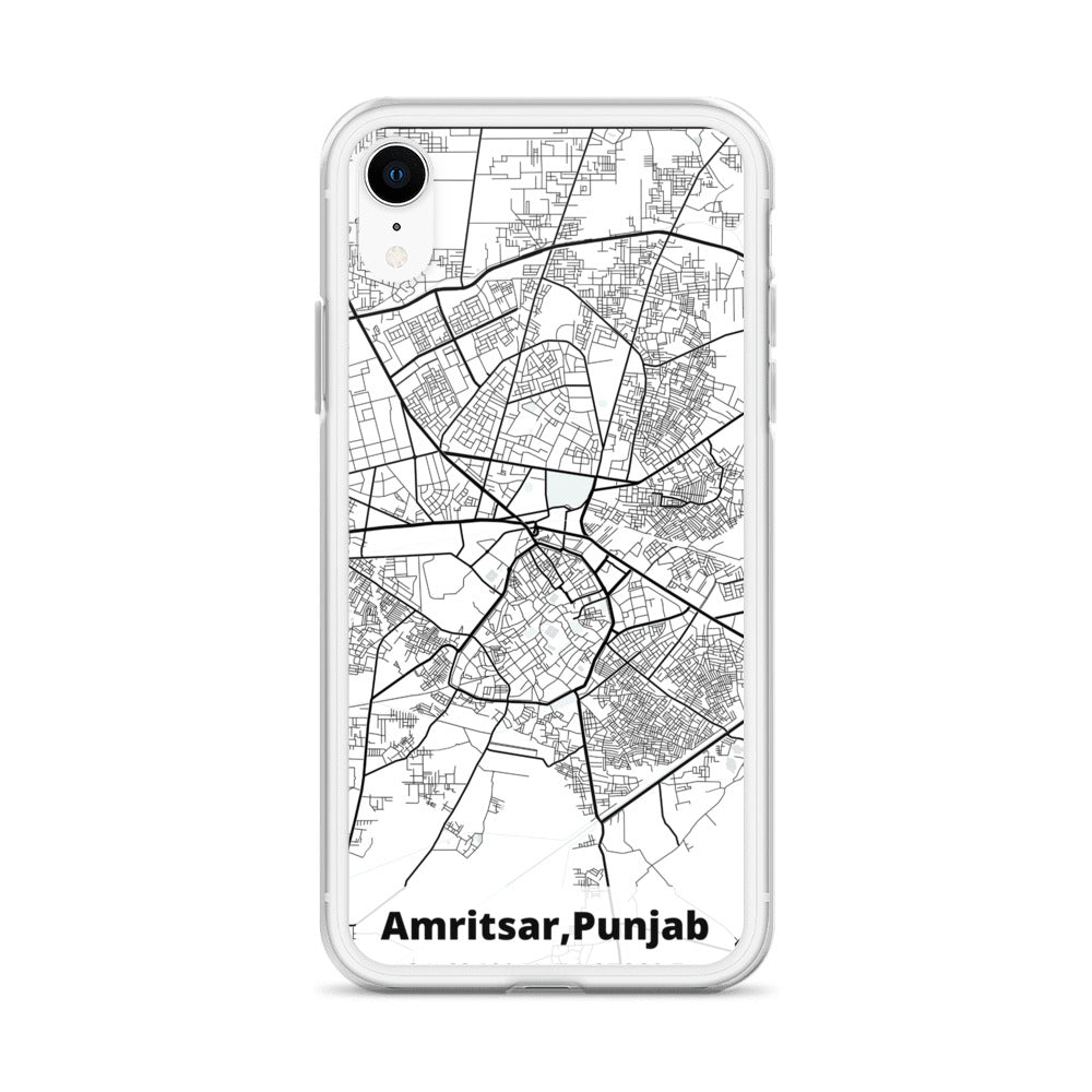 Amritsar Map iPhone Case