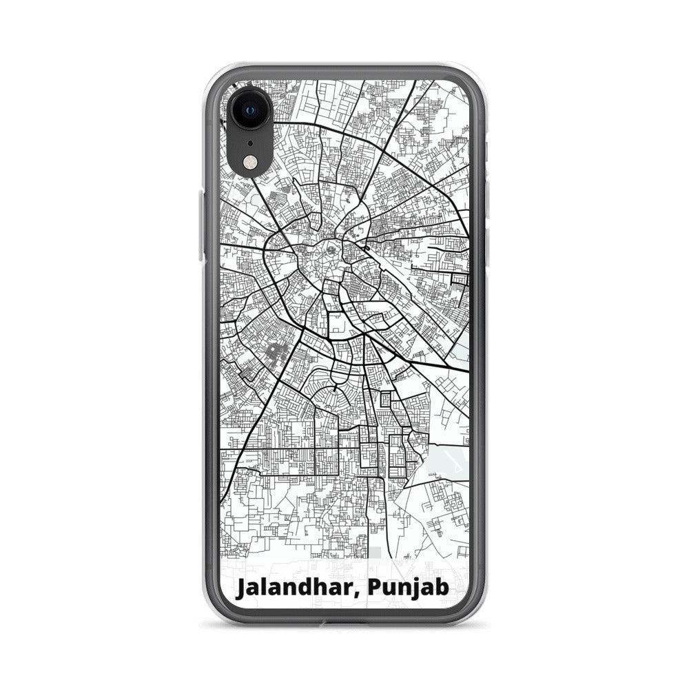 Jalandhar Map iPhone Case