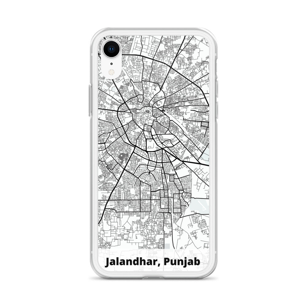 Jalandhar Map iPhone Case