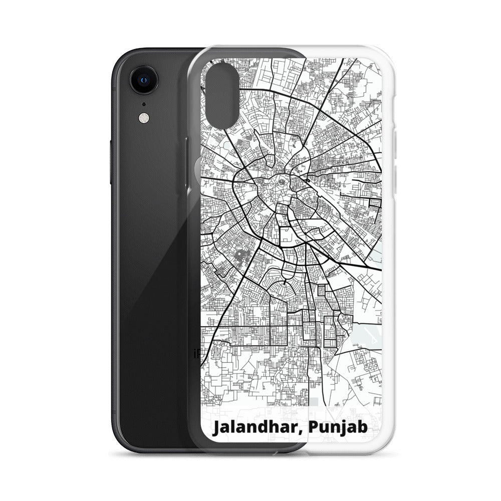 Jalandhar Map iPhone Case