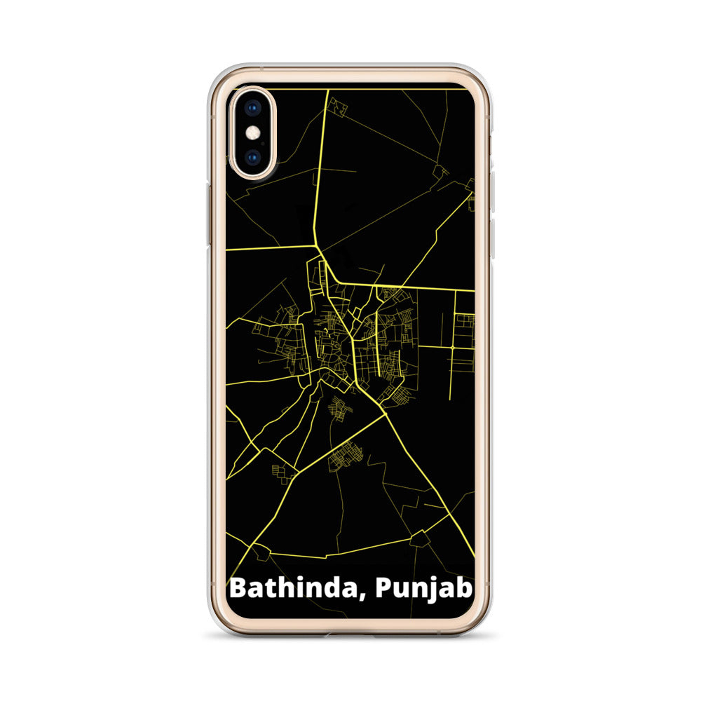 Bathinda Map iPhone Case