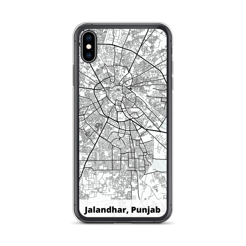 Jalandhar Map iPhone Case