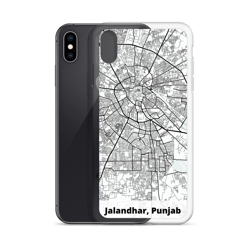 Jalandhar Map iPhone Case