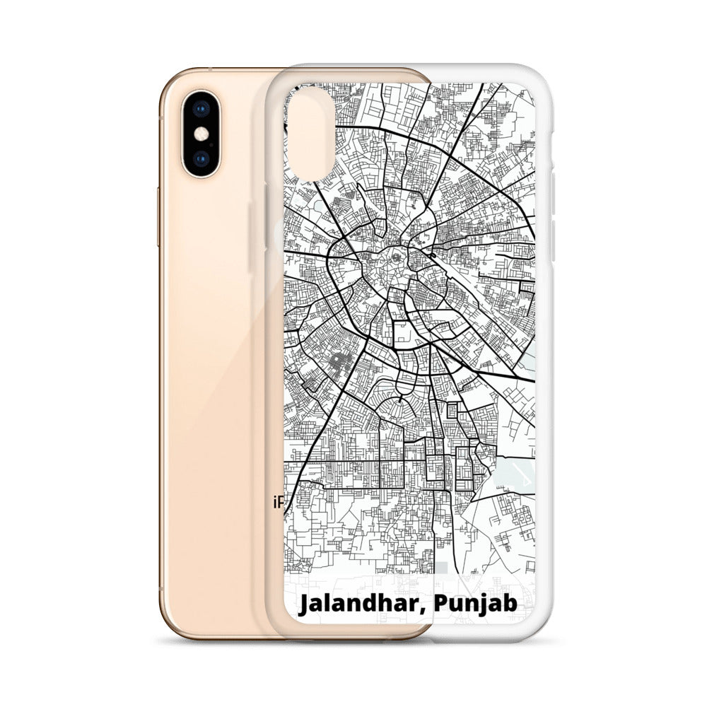Jalandhar Map iPhone Case