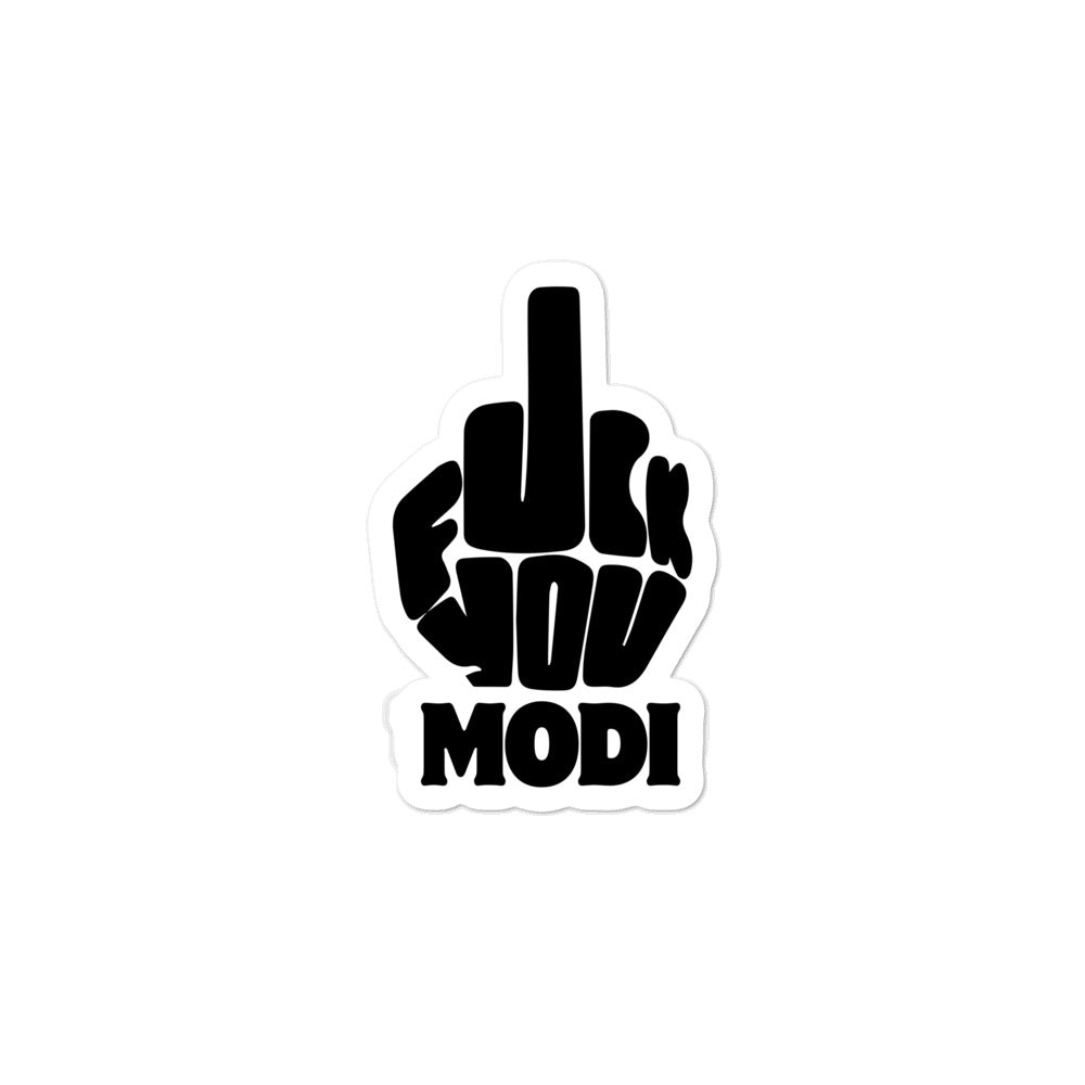 Fuck modi Bubble-free stickers