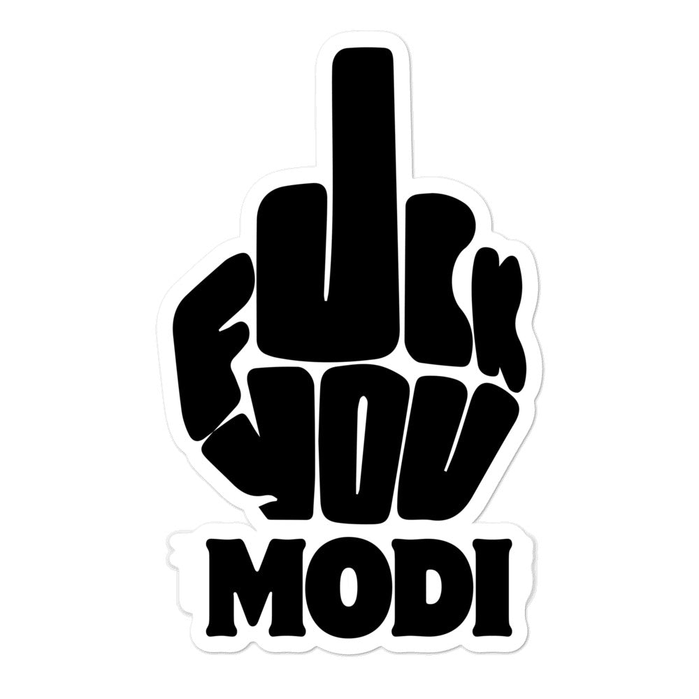 Fuck modi Bubble-free stickers