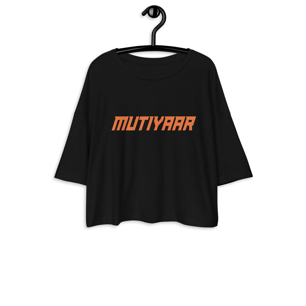 Mutiyaar Loose drop shoulder crop top